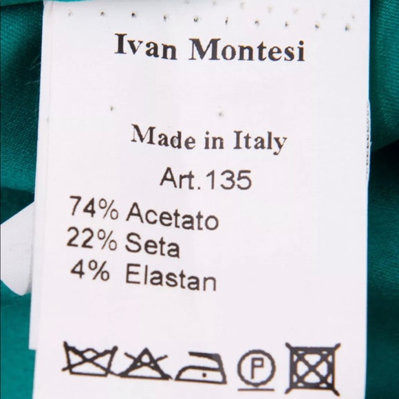 Holiday Sale ✨ IVAN MONTESI • Green Silk Evening Gown • Sz 4-6 RETAIL $2345USD - Picture 5 of 8
